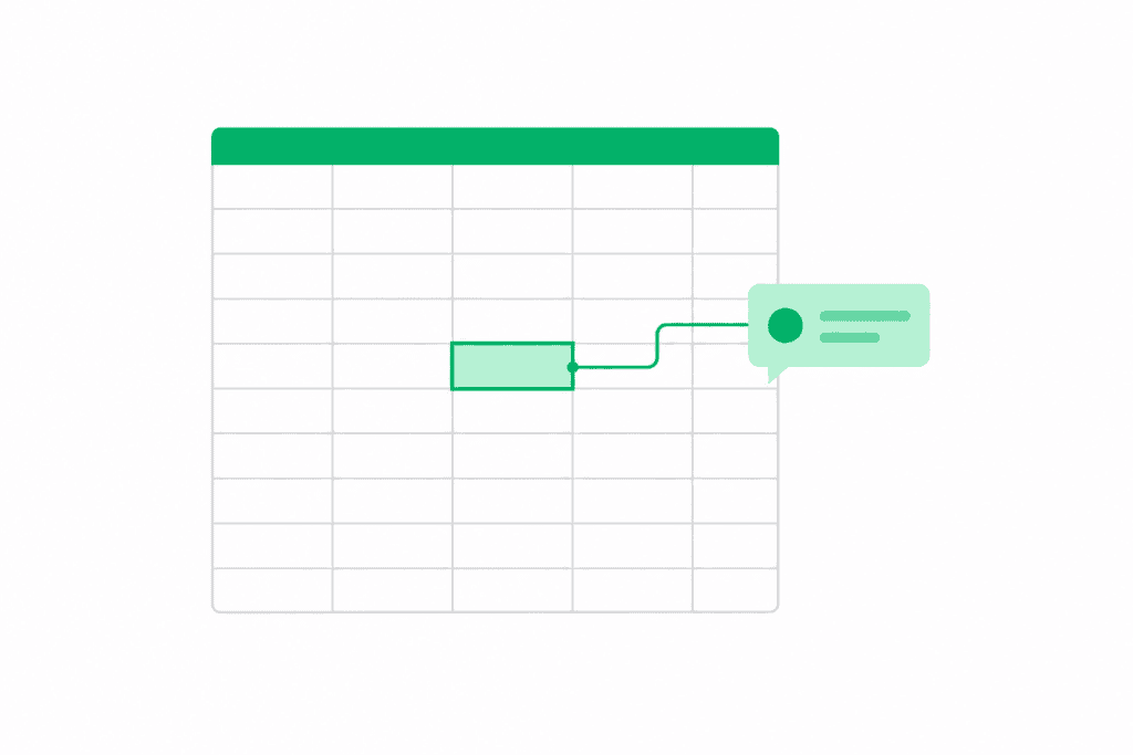 Claude AI-assistent in Excel-werkblad