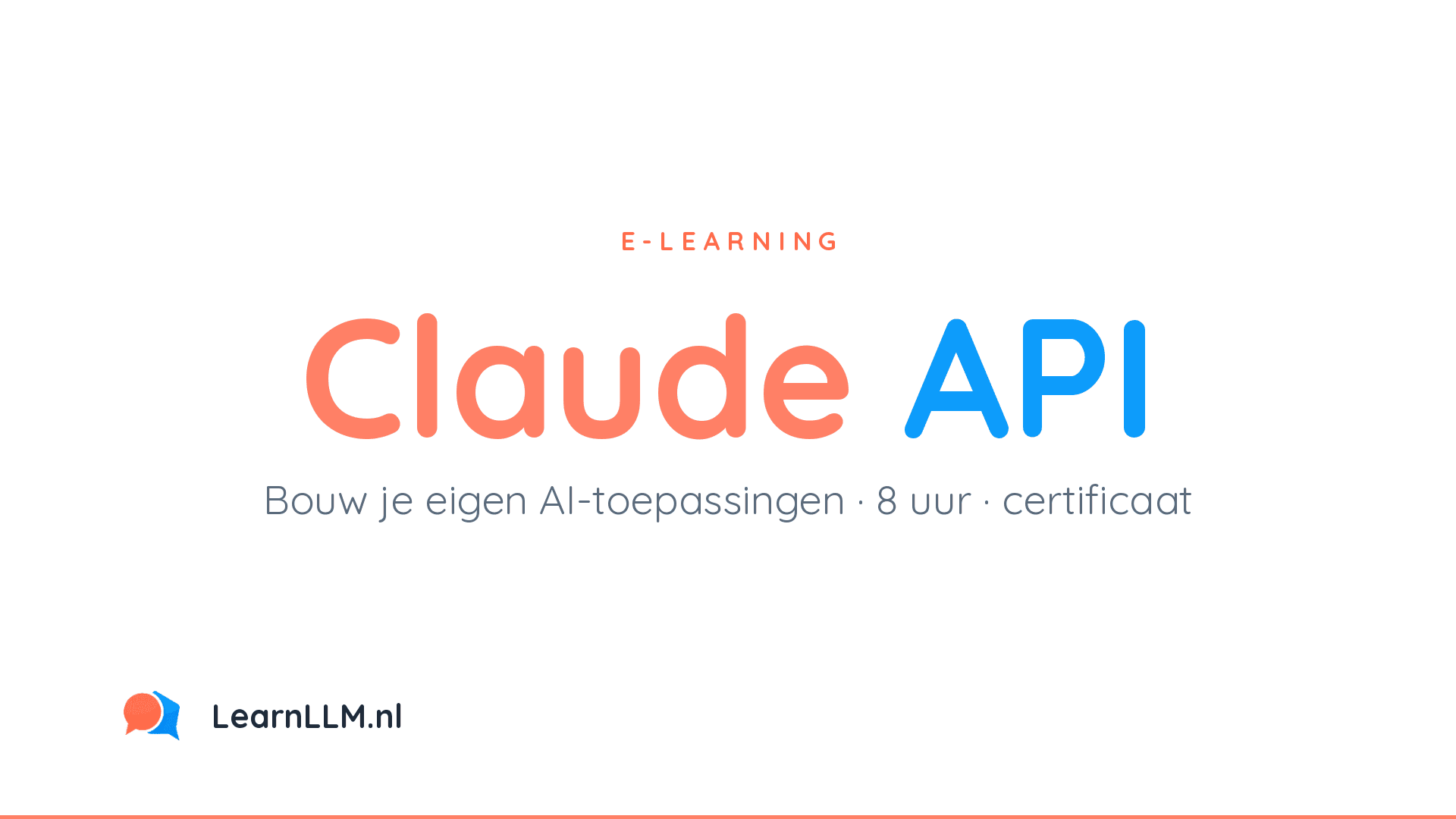 Claude API cursus