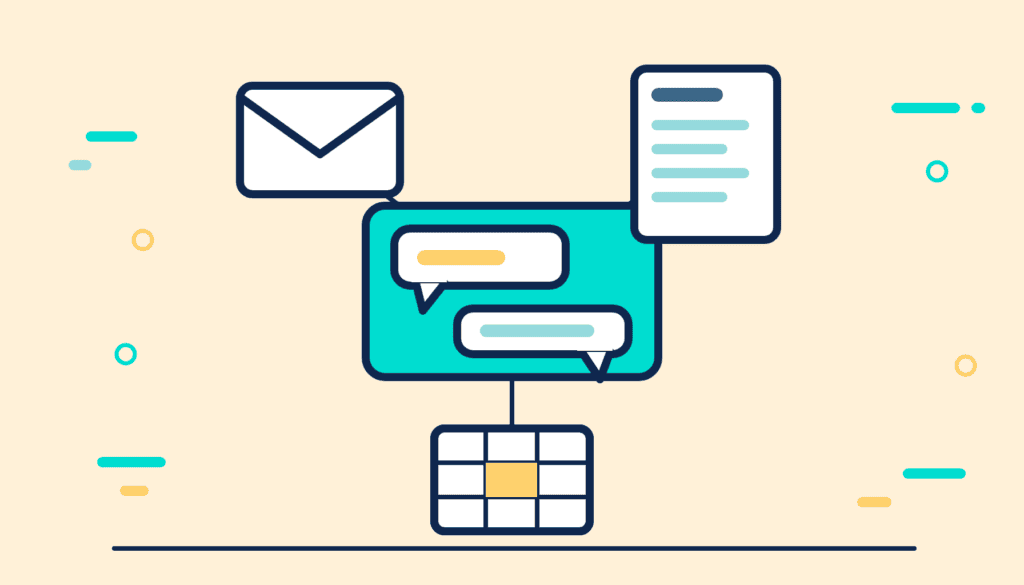Gemini gebruiken: chatvenster gekoppeld aan e-mail, een document en een spreadsheet
